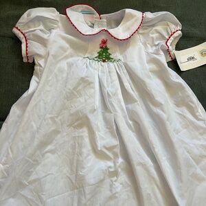Southern Sunshine 4T smocked Christmas dress
